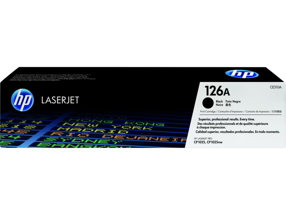 HP 126A Black Original LaserJet Toner Cartridge (CE310A)