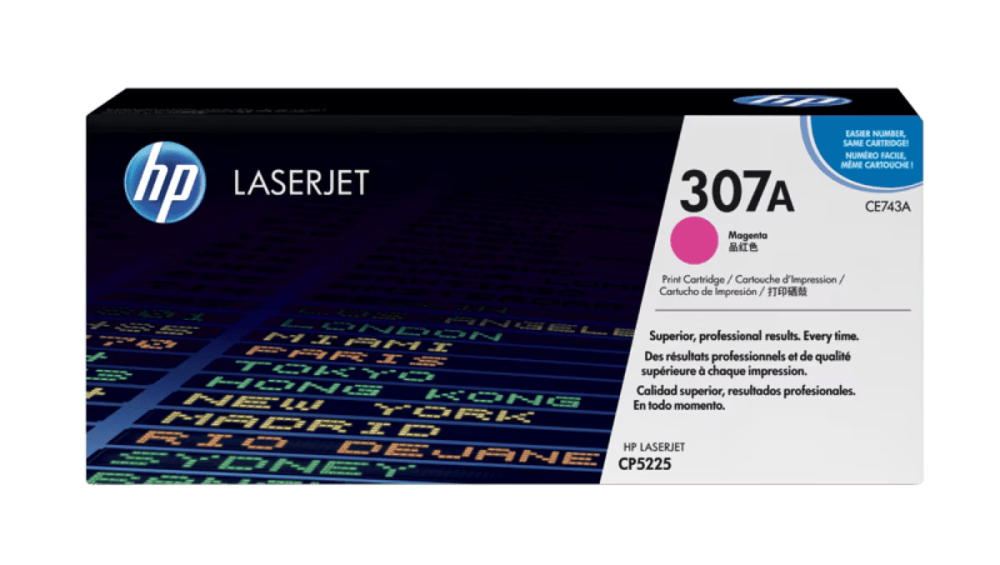 HP 307A Magenta Original LaserJet Toner Cartridge (CE743A)
