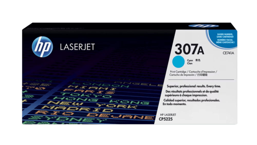  HP 307A Cyan Original LaserJet Toner Cartridge (CE741A)