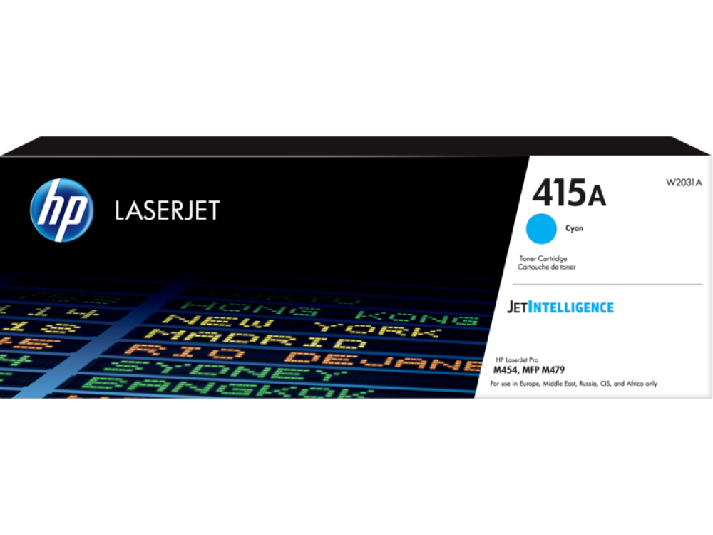 HP 415A Cyan Original LaserJet Toner Cartridge (W2031A)