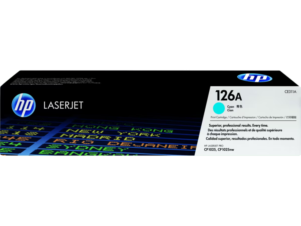 HP 126A Cyan Original LaserJet Toner Cartridge (CE311A)