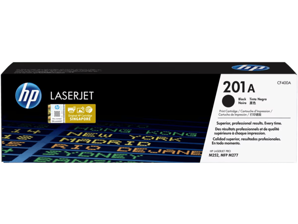 HP 201A Black Original LaserJet Toner Cartridge (CF400A)