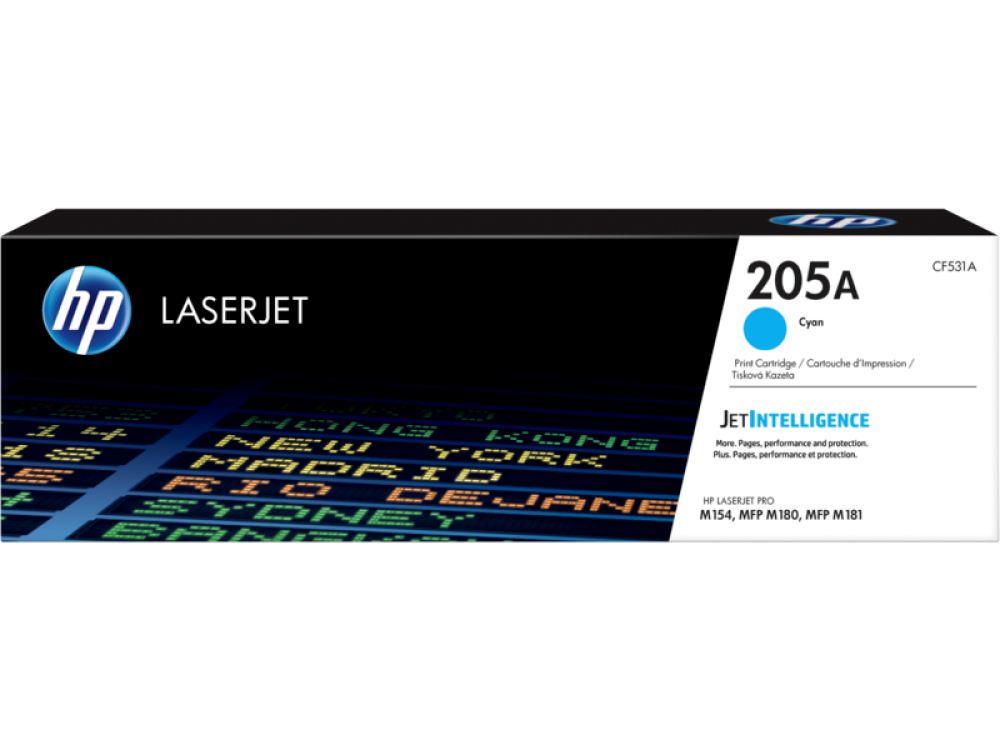 HP 205A Cyan Original LaserJet Toner Cartridge (CF531A)