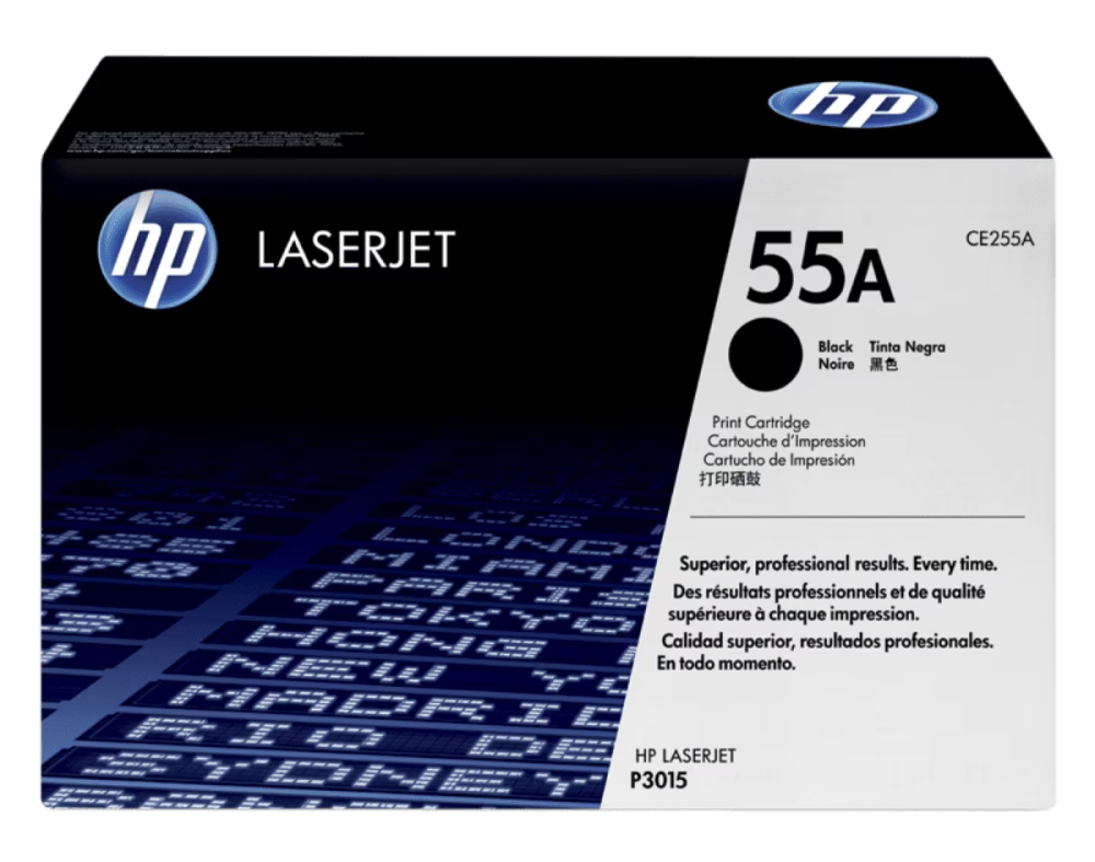 HP 55A Black Original LaserJet Toner Cartridge (CE255A)